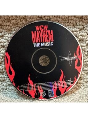 WCW Mayhem The Music CD Soundtrack Black Red One Size
